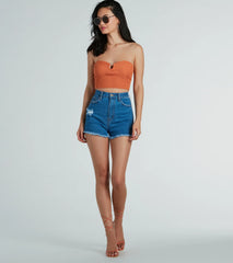 Elevated Trend Ribbed Knit Tube Crop Top