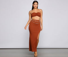 Layered Luxe Swag Chain Belt
