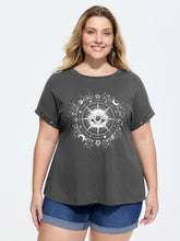 Cotton Astrological Print Relaxed-Fit T-Shirt