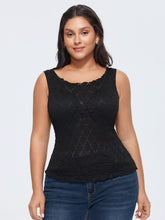 Textured Hollowed-Out Tank Top