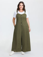 Vintage A-Line Adjustable Overall Jumpsuit