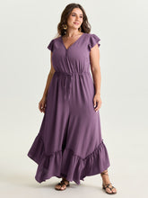 Ruffled Drawstring Waist Flowy Jumpsuit