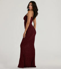 Wendy Sleeveless Mermaid Glitter Formal Dress