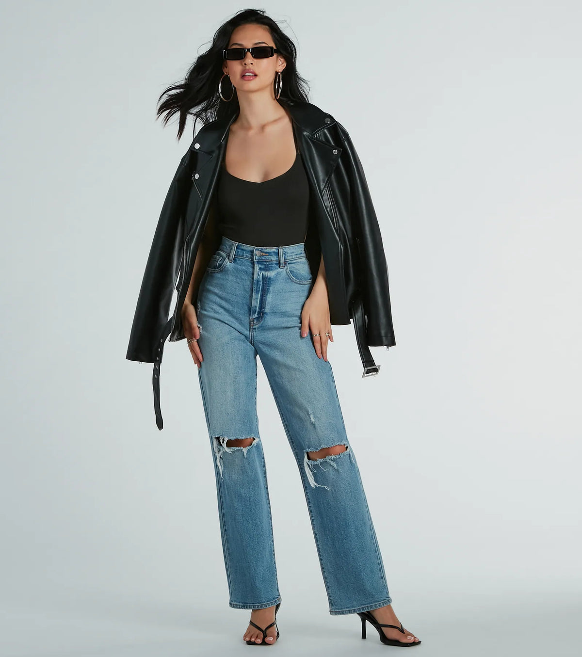 Night-Out Allure Strappy Back Knit Bodysuit