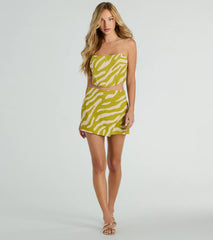 Wild Thing Corset Zebra Print Top