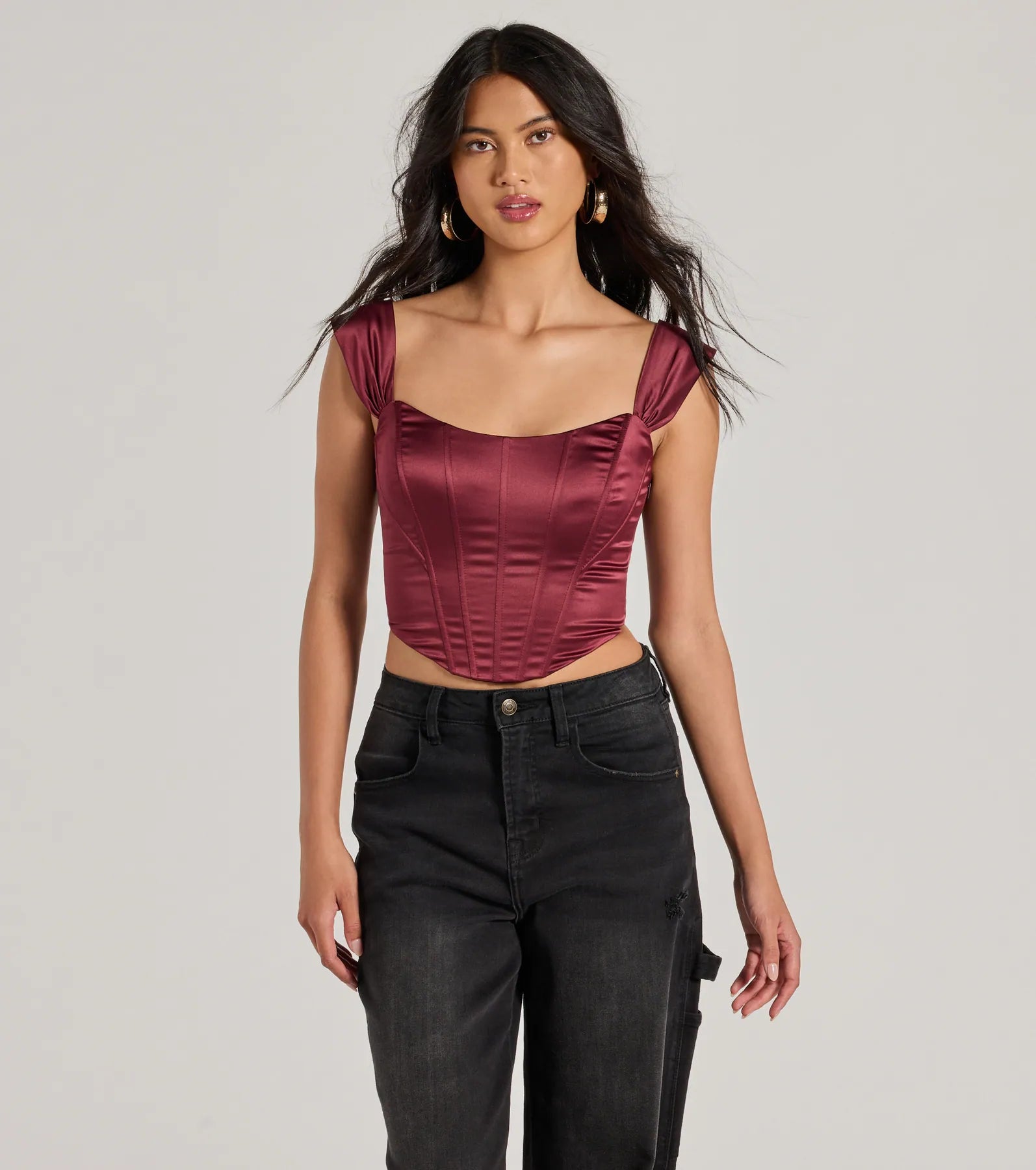 Renaissance Spell Lace-Up Satin Corset