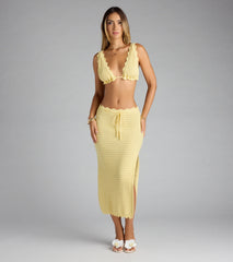 Sweet Like Summer Crochet Maxi Skirt