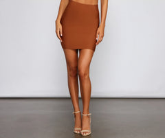 Chic And Sleek Bandage Mini Skirt