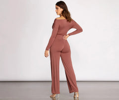 For A Good Time Long Sleeve Jumpsuit