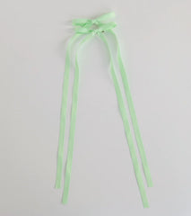So Adorable Long Hair Bow Clip Set