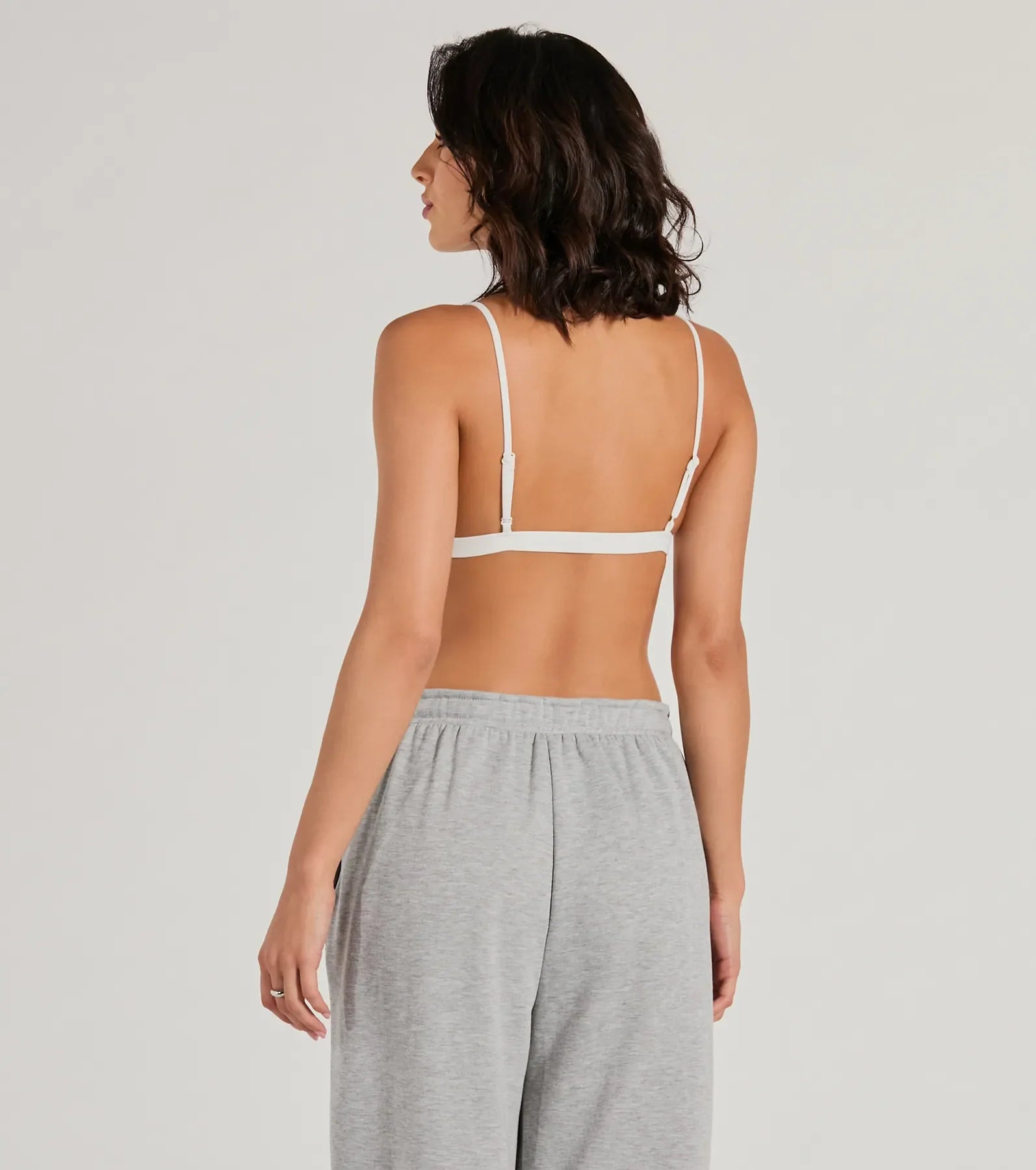 Perfectly Romantic Lace Trim Triangle Bralette
