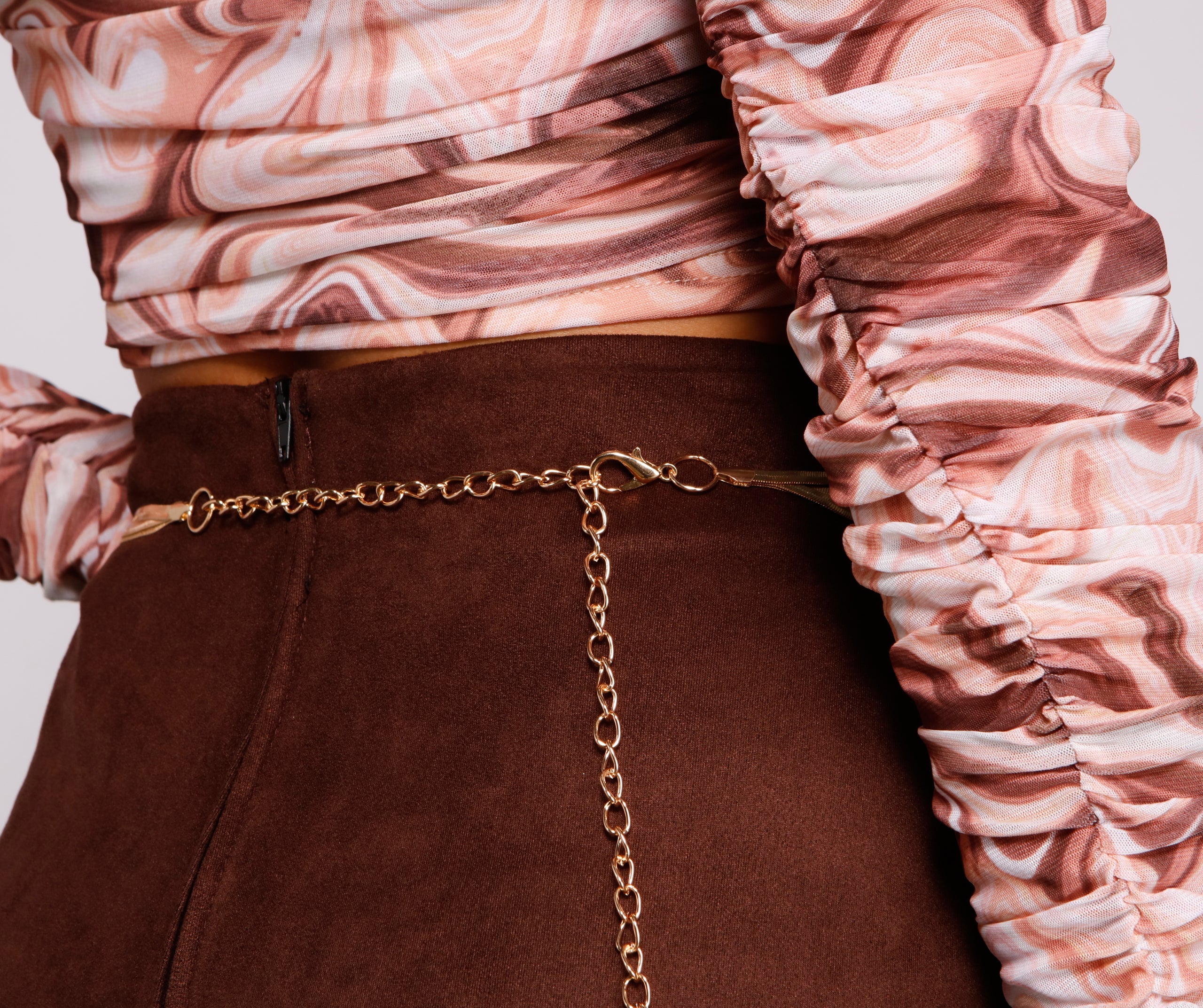 Sleek Layered Snake Chain Belt
