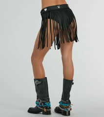 In Love With Country Heart Fringe Belt