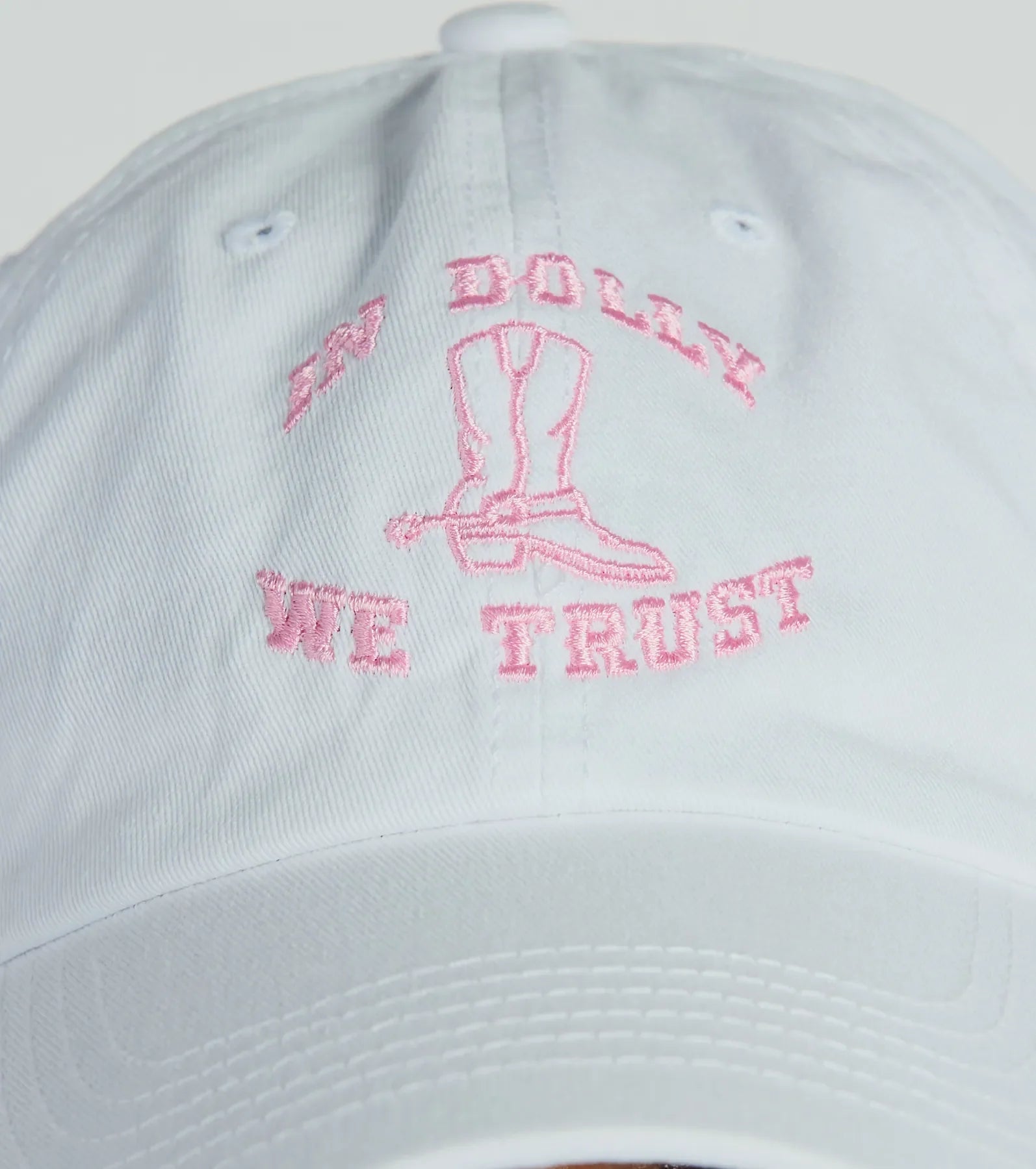 In Dolly We Trust Embroidered Baseball Cap