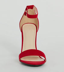 Day To Night Basic Micro Suede Block Heels