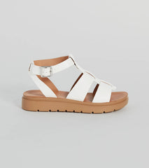 Next Level Gladiator Flat Platform Sandals