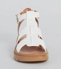 Next Level Gladiator Flat Platform Sandals