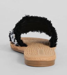 Summer Glam Espadrille Sequin Fringe Sandals