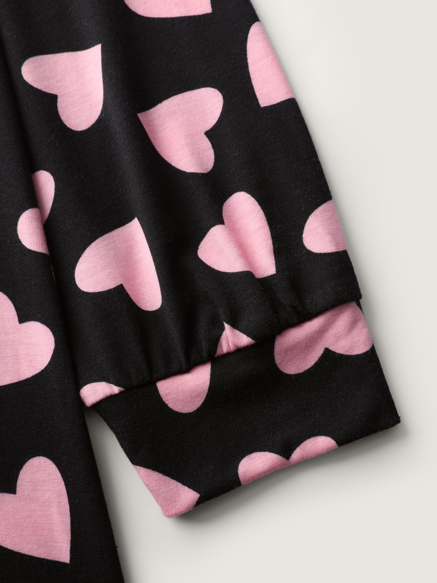Sweet Hearts Stretchy Waist Knit Loungewear Set
