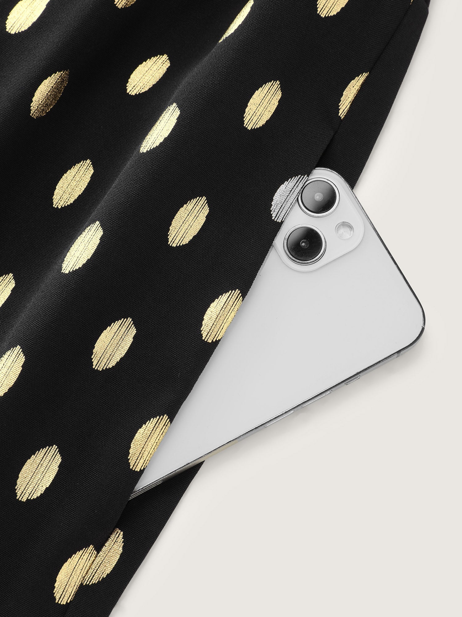 Glitter Polka Dots Off-Shoulder Jumpsuit
