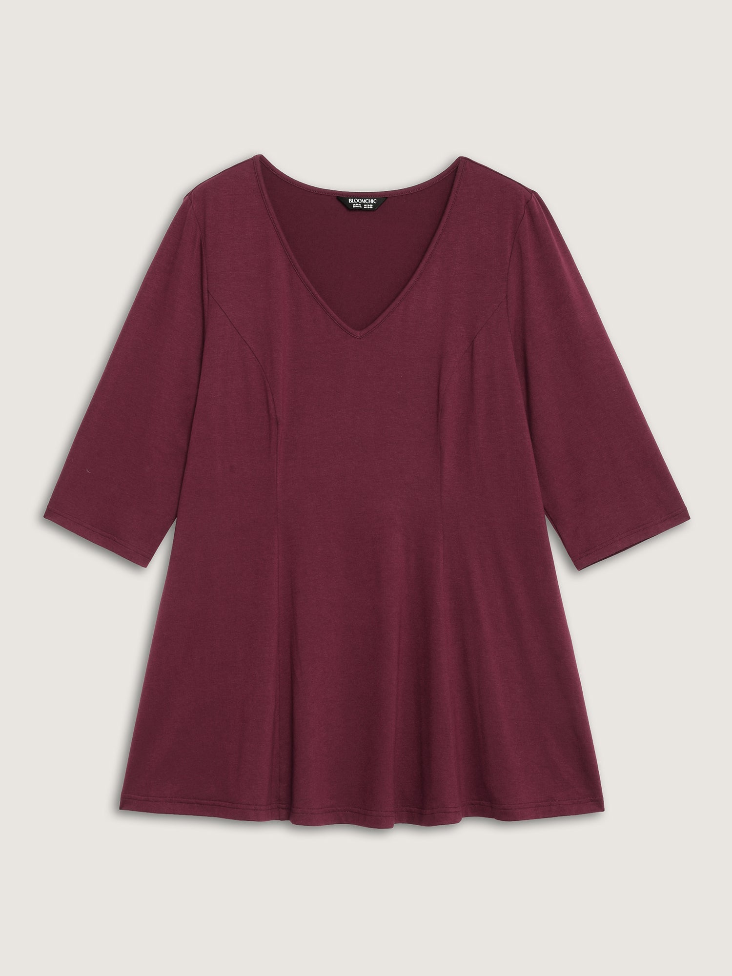 Supersoft Cinched-Flared Waist Knit Top